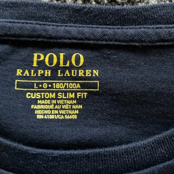 Ralph Lauren long sleeve Navy blue top. Size Largr - Picture 2 of 3